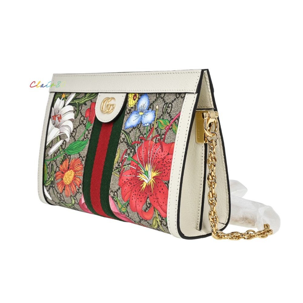 Gucci 503877 Ophidia GG Flora Small Shoulder Bag